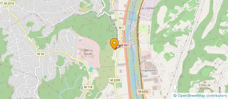 localisation de l'entreprise RE PARTIR 06  LA GAUDE