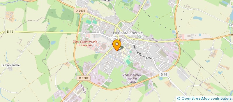 localisation de l'entreprise RE PLAGE  LA CHATAIGNERAIE