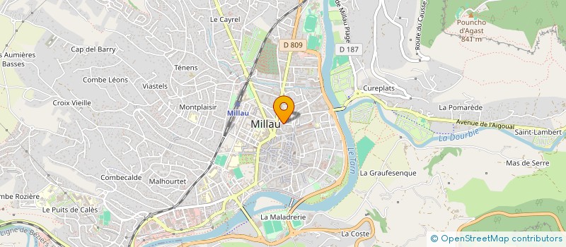 localisation de l'entreprise RE-SOURCE à MILLAU