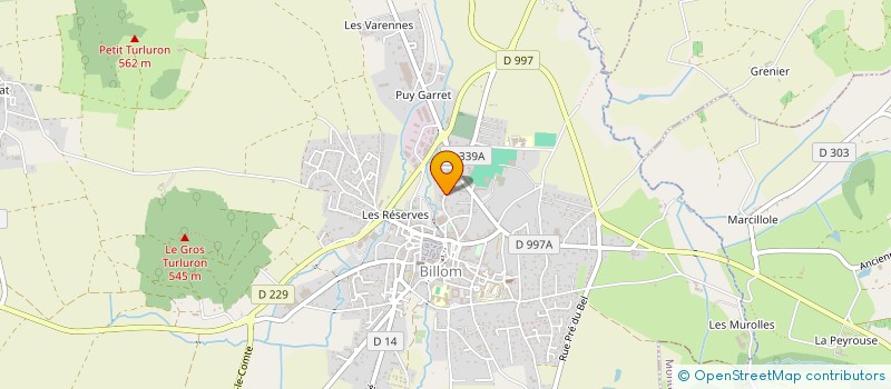localisation de l'entreprise RE-SOURCES DE VIE à BILLOM