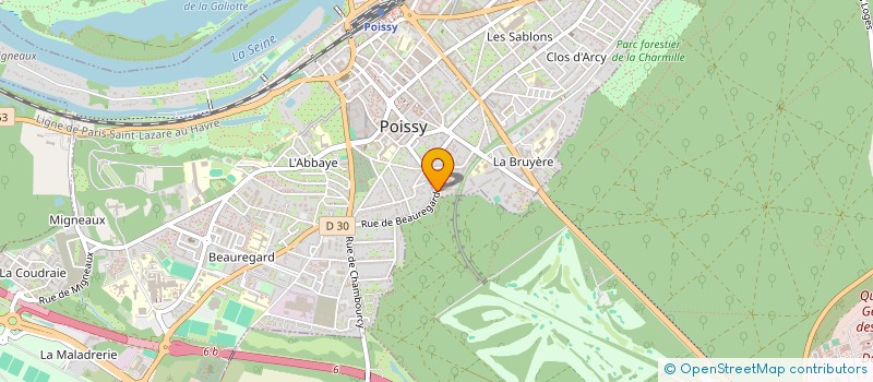 localisation de l'entreprise RE-SOURCES MAISON DE RETRAITE HERVIEUX  POISSY