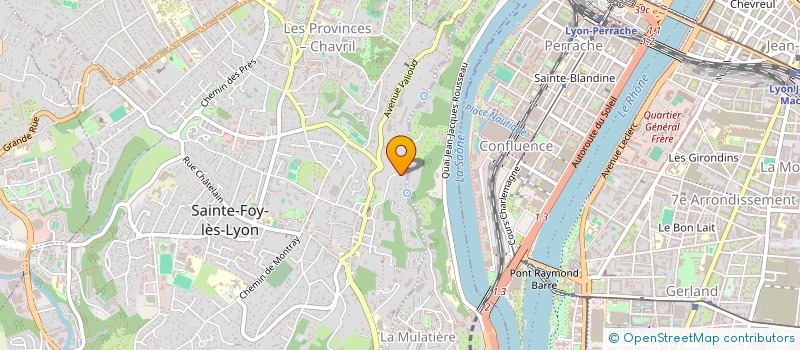 localisation de l'entreprise RE THOMAS 2023  SAINTE-FOY-LES-LYON