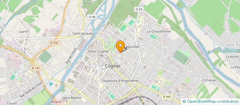 localisation de l'entreprise RE-UNIS à COGNAC