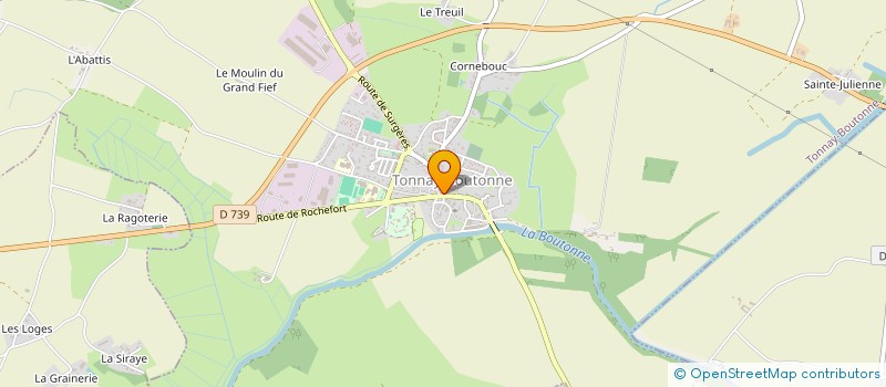 localisation de l'entreprise RE-VIVRE  TONNAY-BOUTONNE