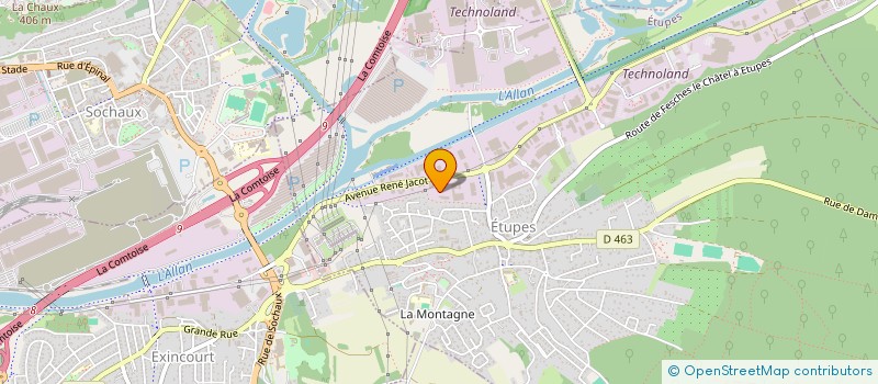 localisation de l'entreprise RE2A  ETUPES