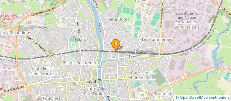 localisation de l'entreprise RE7 à LAVAL