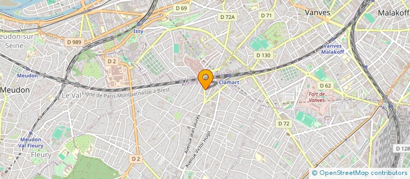 localisation de l'entreprise REA 75 à CLAMART