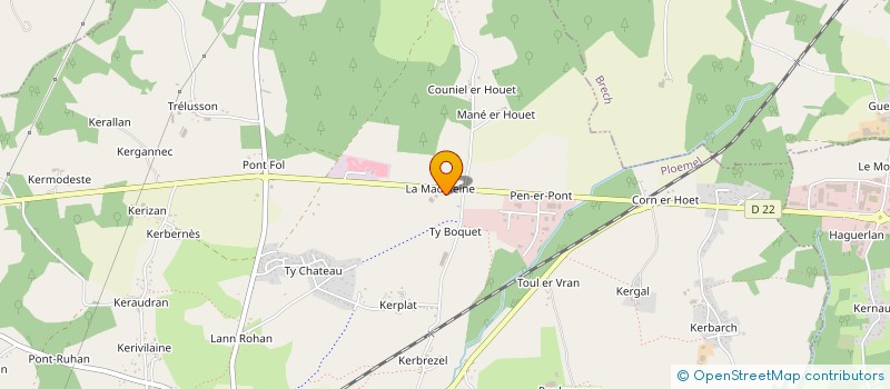 localisation de l'entreprise REA  PLOEMEL