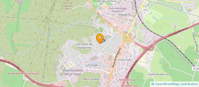 localisation de l'entreprise REA'ELEC  NARBONNE