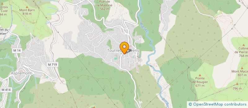 localisation de l'entreprise REA ELECTRICITE GENERALE  TOURRETTE-LEVENS