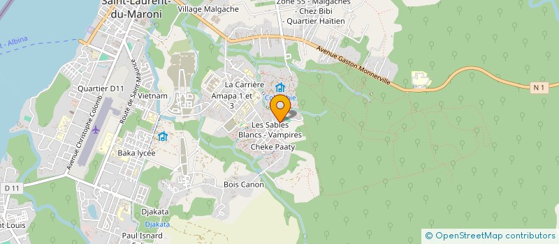 localisation de l'entreprise REA FORMATION à SAINT-LAURENT-DU-MARONI