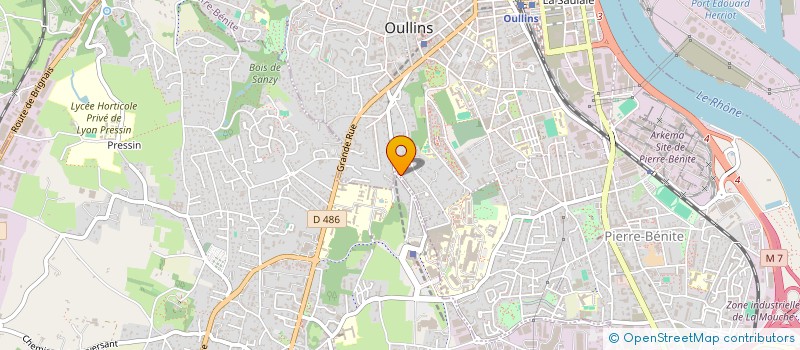 localisation de l'entreprise REA FRERES à OULLINS-PIERRE-BENITE
