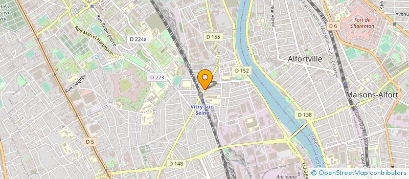 localisation de l'entreprise REABIL à VITRY-SUR-SEINE