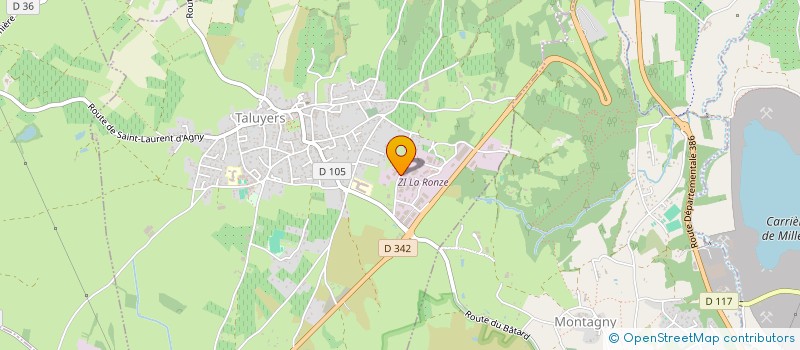 localisation de l'entreprise REAC'TIME à TALUYERS