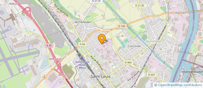 localisation de l'entreprise REACT'HEURE  SAINT-LOUIS