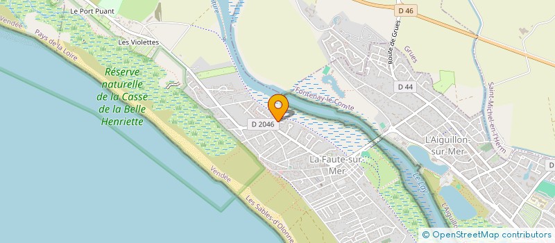 localisation de l'entreprise REACTI  L'AIGUILLON-LA-PRESQU'ILE