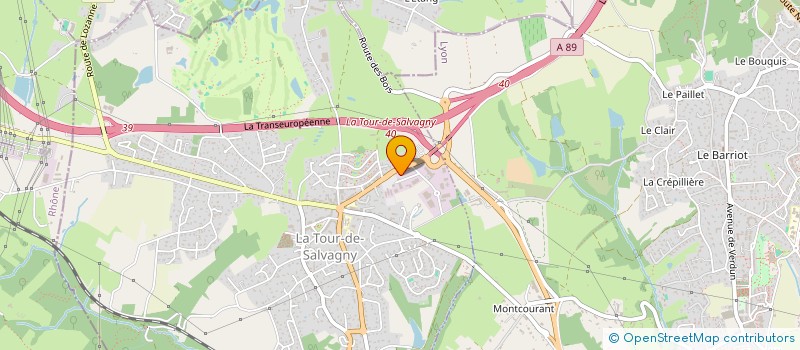 localisation de l'entreprise REACTI-MALT  LA TOUR-DE-SALVAGNY