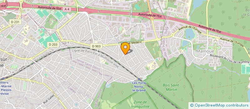 localisation de l'entreprise REACTIF THEATRE  NOISY-LE-GRAND