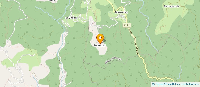 localisation de l'entreprise REACTION EN CHAINE HUMAINE  GILHAC-ET-BRUZAC