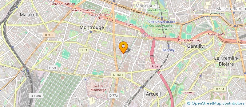 localisation de l'entreprise REACTIV'  MONTROUGE