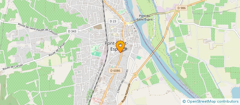 localisation de l'entreprise REACTIV' CONSTRUCTION & ENERGIE à PONT-SAINT-ESPRIT