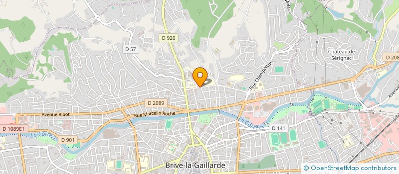 localisation de l'entreprise REACTIV19 (REINSERER PAR L'ACTIVITE ET VALORISER LES COMPETENCES 19) à BRIVE-LA-GAILLARDE