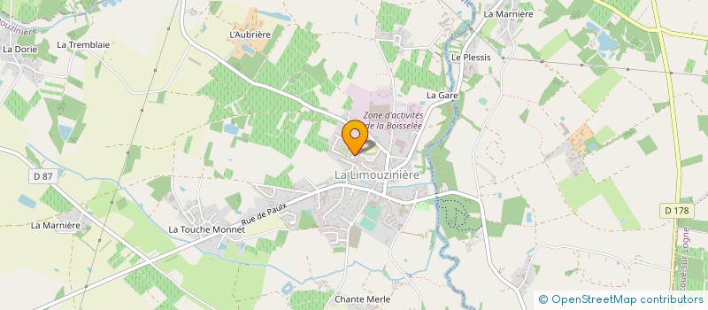 localisation de l'entreprise REACTIVE SERVICES  LA LIMOUZINIERE