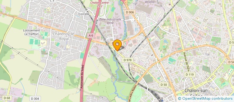 localisation de l'entreprise REACTO CLEAN à CHALON-SUR-SAONE