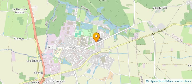 localisation de l'entreprise REACTRANS  CREVIN