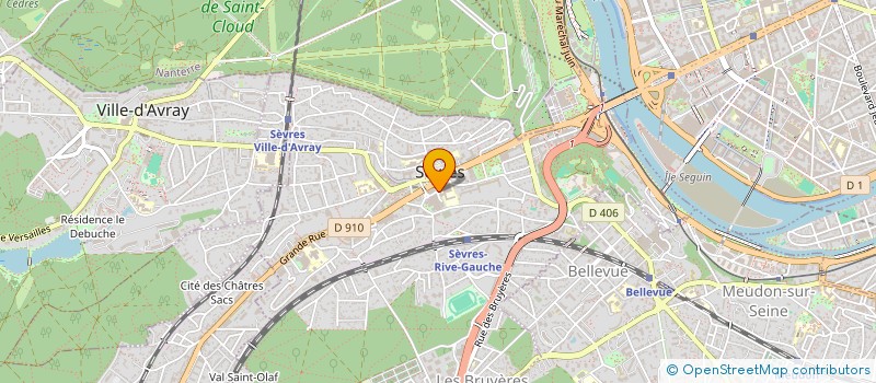 localisation de l'entreprise READACT à SEVRES