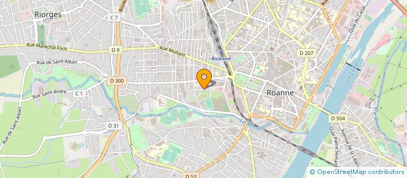 localisation de l'entreprise READAPT à ROANNE