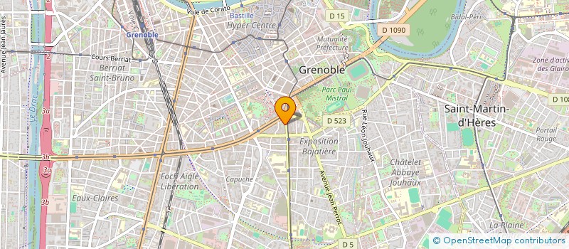 localisation de l'entreprise READAPTATION TRAVAIL ET LOISIR à GRENOBLE