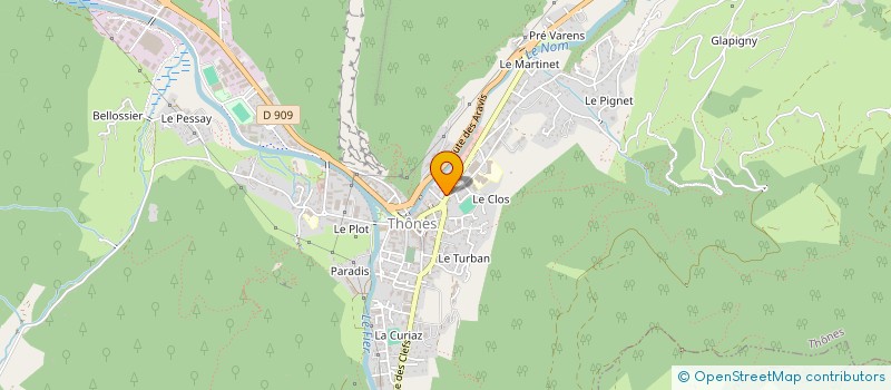 localisation de l'entreprise READY-MAAD à THONES