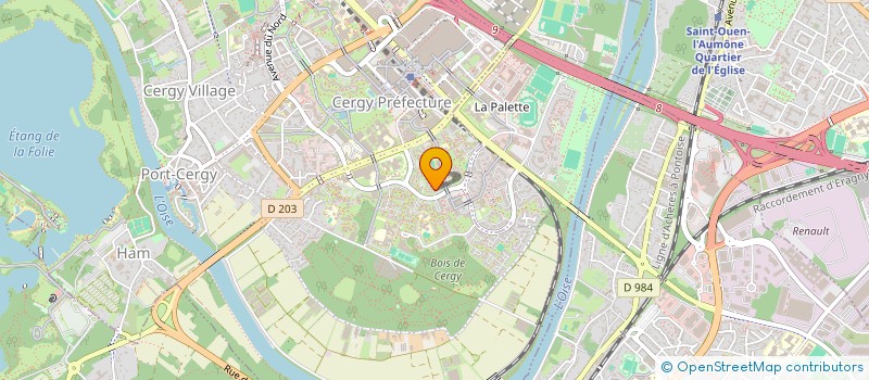 localisation de l'entreprise READY TO GO  CERGY