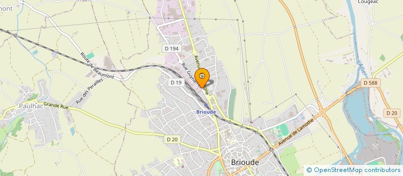 localisation de l'entreprise REAGIR 43 à BRIOUDE