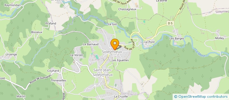 localisation de l'entreprise REAGIR  SOLEYMIEUX