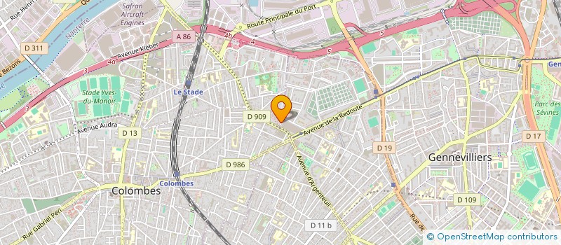 localisation de l'entreprise REAKA  COLOMBES