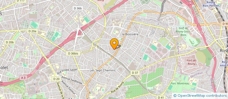 localisation de l'entreprise REAL à MONTREUIL