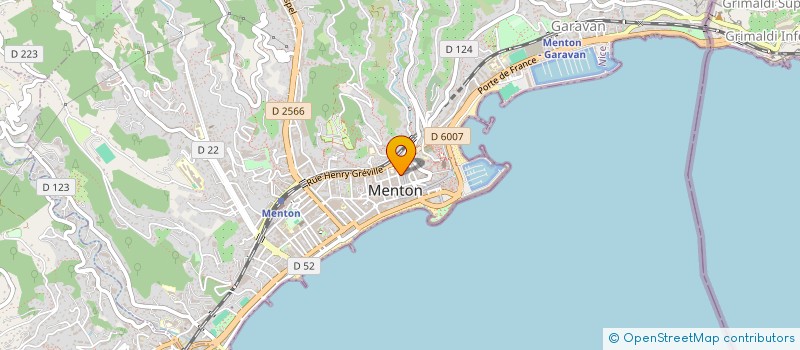 localisation de l'entreprise REAL  MENTON