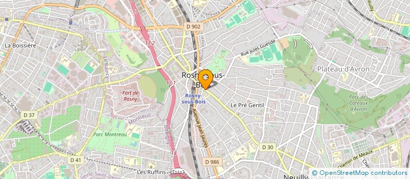 localisation de l'entreprise REAL à NOISY-LE-GRAND