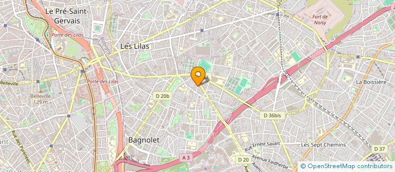 localisation de l'entreprise REAL  BAGNOLET