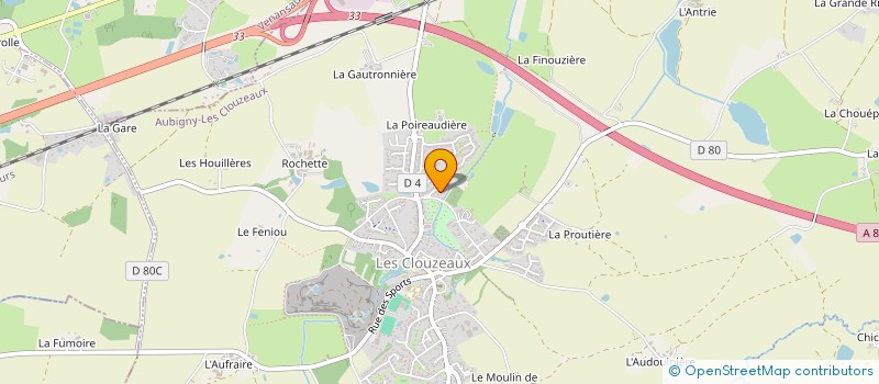 localisation de l'entreprise REAL  AUBIGNY-LES CLOUZEAUX