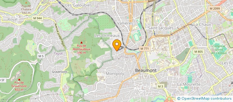 localisation de l'entreprise REAL ADVAITA  CLERMONT-FERRAND