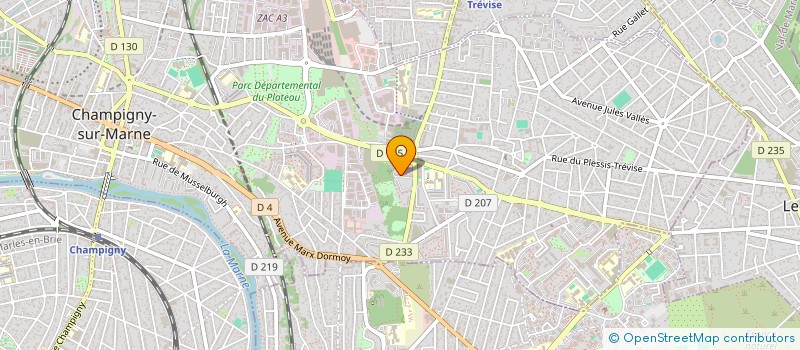 localisation de l'entreprise REAL ADVICE CONSULTING à CHAMPIGNY-SUR-MARNE