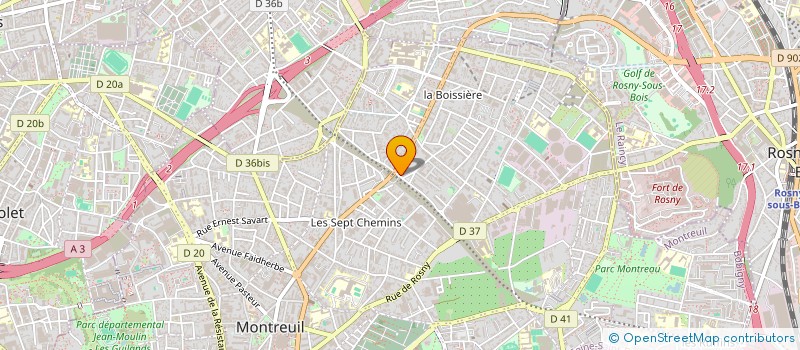 localisation de l'entreprise REAL BATIMENT PLUS à MONTREUIL