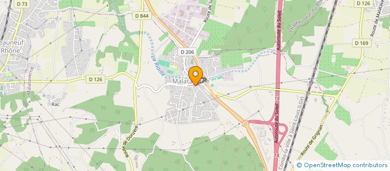 localisation de l'entreprise REAL-COM  MALATAVERNE