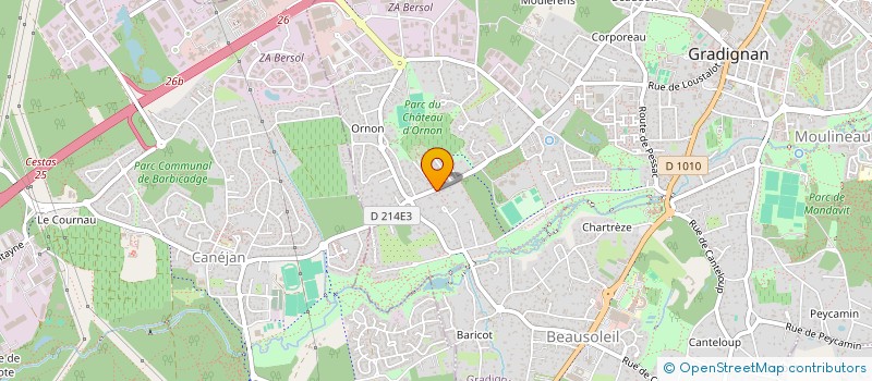 localisation de l'entreprise REAL CONCEPT à GRADIGNAN