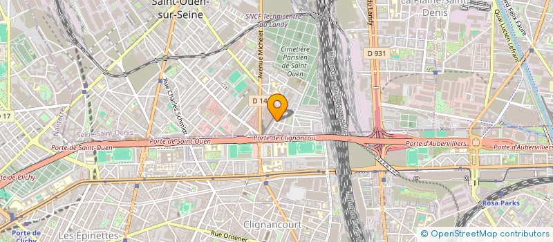 localisation de l'entreprise REAL EDITIONS à SAINT-OUEN-SUR-SEINE
