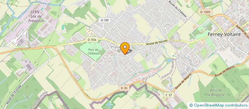 localisation de l'entreprise REAL ESTATE à PREVESSIN-MOENS
