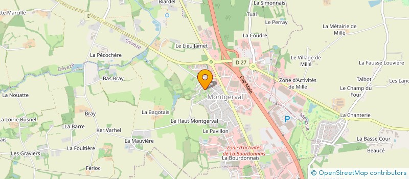 localisation de l'entreprise REAL ESTATE  LA CHAPELLE-DES-FOUGERETZ